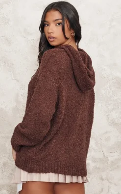 PrettyLittleThing Sweaters*Textured Bobble Knit Hoodie
