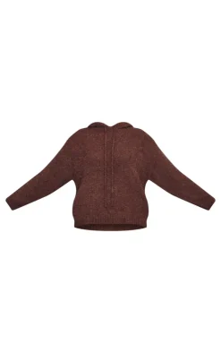PrettyLittleThing Sweaters*Textured Bobble Knit Hoodie