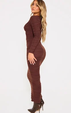 Textured Cut Out Maxi Dress-PrettyLittleThing Discount