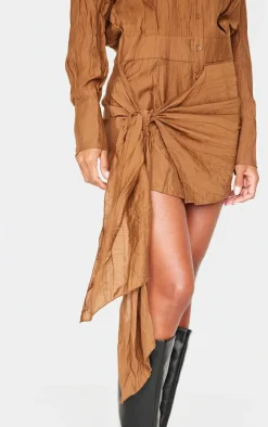 Tie Detail Shirt Dress-PrettyLittleThing Best