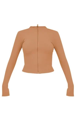 PrettyLittleThing Athletic Jackets*Basic Sculpt Zip Up Jacket