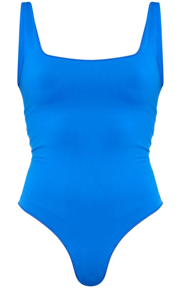 Cobalt Blue Seamless Lingerie Bodysuit