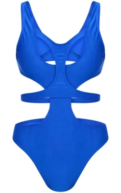 Cobalt Double Layer Cut Out Swimsuit