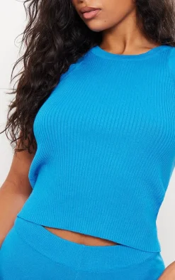 PrettyLittleThing Knitted Tops*Knitted Longline Vest