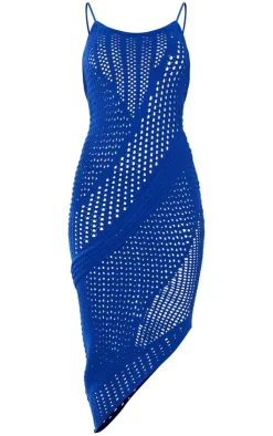 Open Knit Frill Detail Midi Dress-PrettyLittleThing Hot