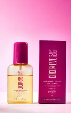 PrettyLittleThing Sun Care*Coco & Eve Sunny Honey Tan Boosting Anti-Ageing Body Oil SPF30