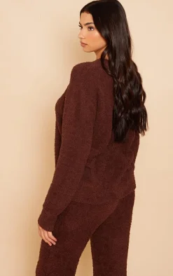 PrettyLittleThing Christmas Gifts*Cosy Long Sleeve Pajama Top