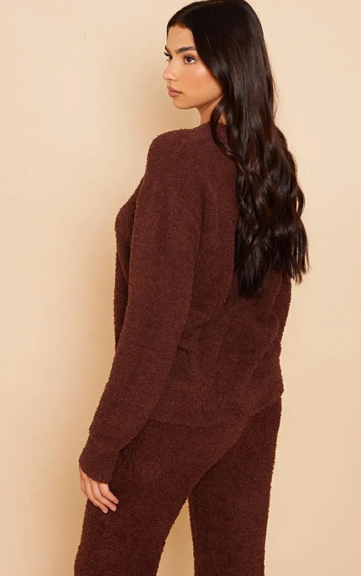PrettyLittleThing Christmas Gifts*Cosy Long Sleeve Pajama Top