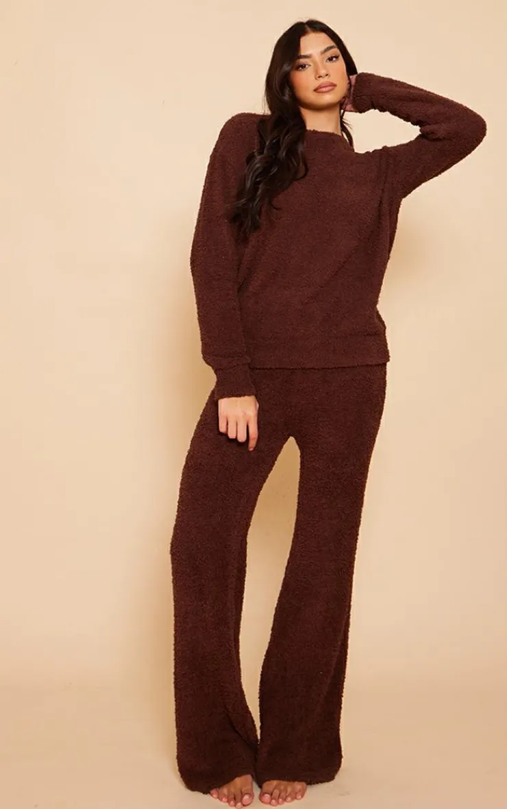 PrettyLittleThing Christmas Gifts*Cosy Long Sleeve Pajama Top