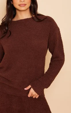 PrettyLittleThing Christmas Gifts*Cosy Long Sleeve Pajama Top