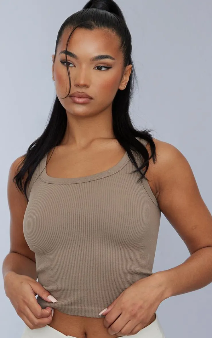 PrettyLittleThing Snatched*Snatched Rib Scoop Vest