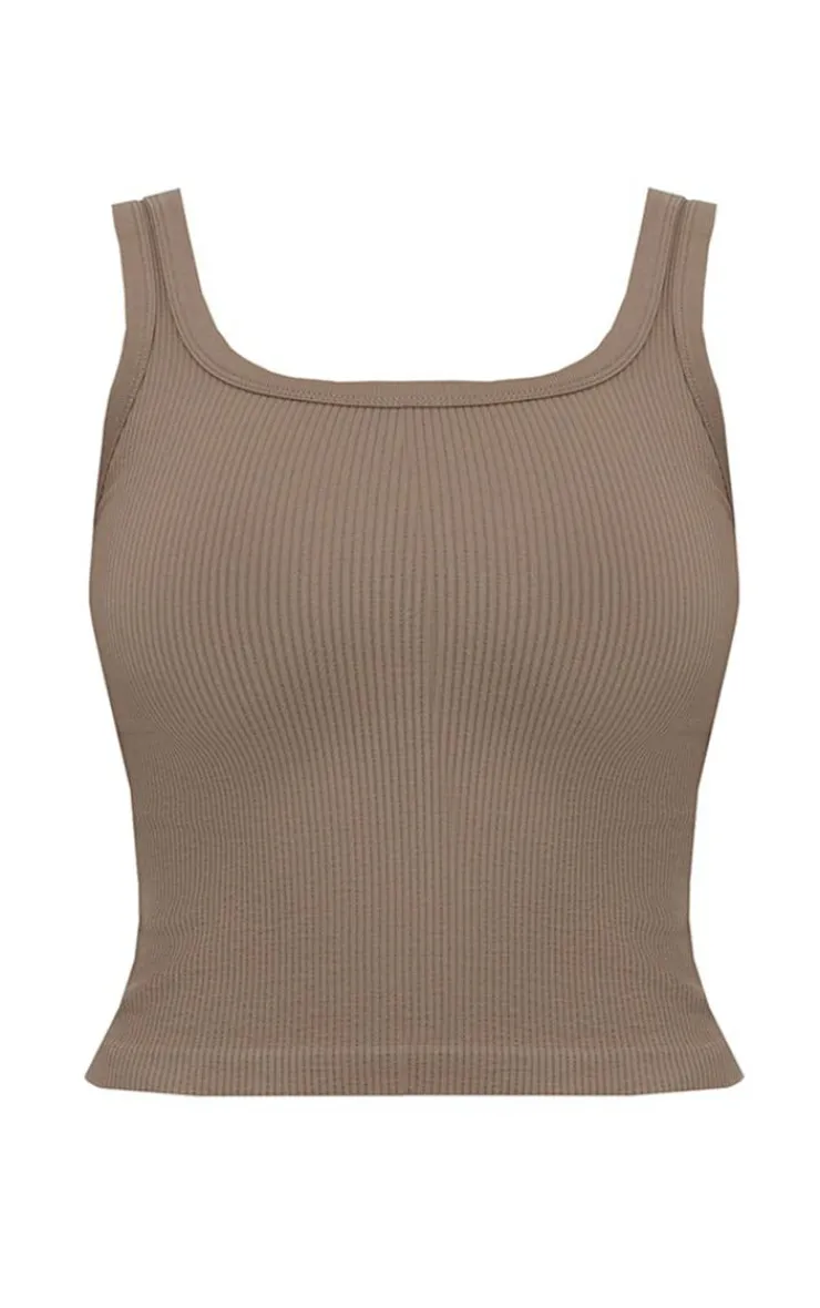 PrettyLittleThing Snatched*Snatched Rib Scoop Vest