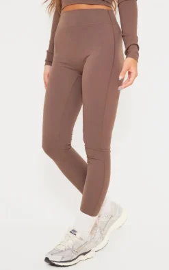 New PrettyLittleThing Snatched Sculpt Leggings Coffee