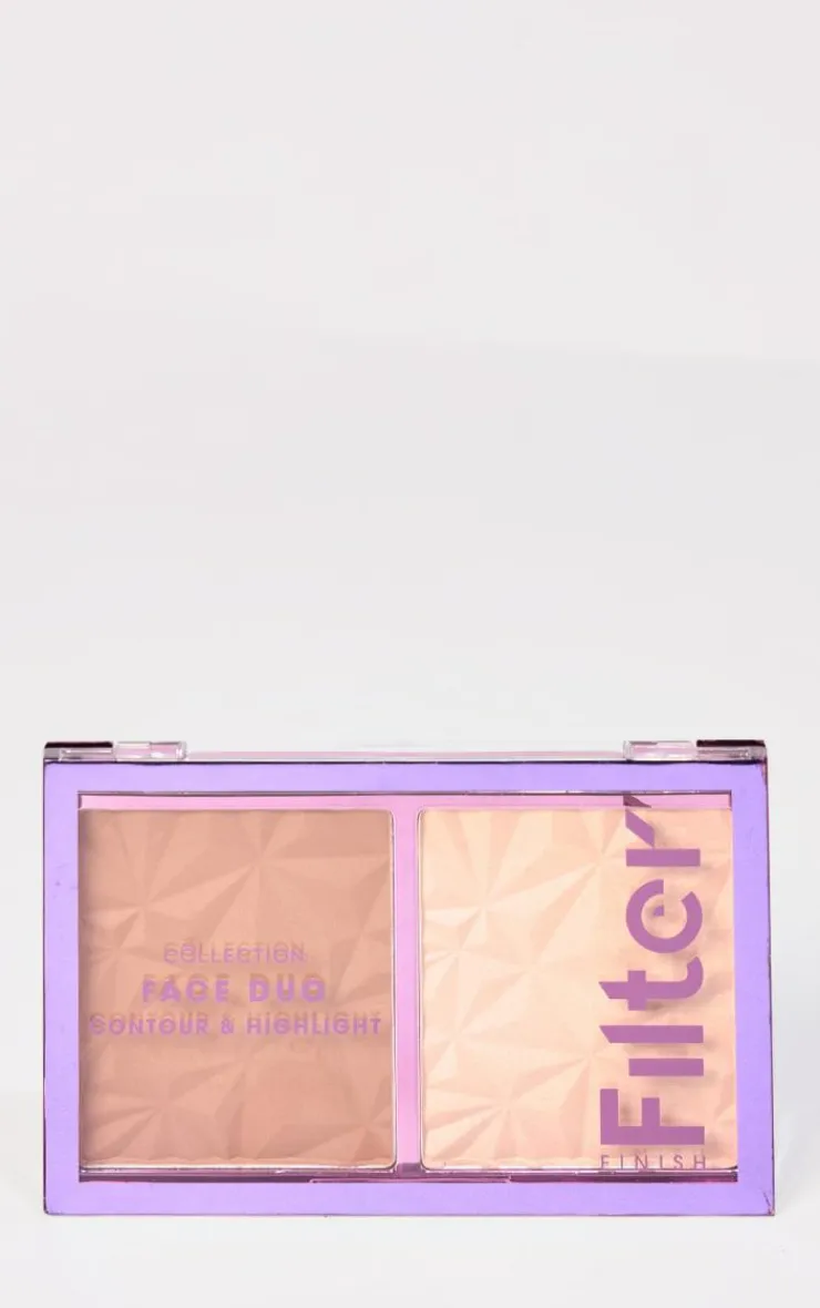 PrettyLittleThing Palettes*Collection Filter Finish Face Duo Contour And Highlight