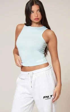 Cool Blue Studio Archive Embroidered Cotton Boat Neck Top