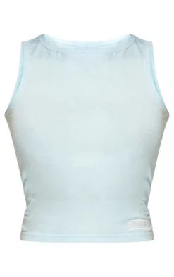 Cool Blue Studio Archive Embroidered Cotton Boat Neck Top