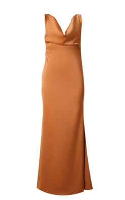 Bridesmaid Satin Cowl Neck Maxi Dress-PrettyLittleThing Discount