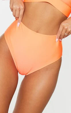 Coral Mix & Match High Waist Bikini Bottoms