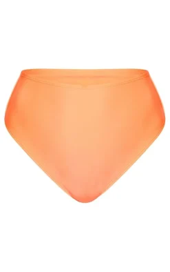 Coral Mix & Match High Waist Bikini Bottoms