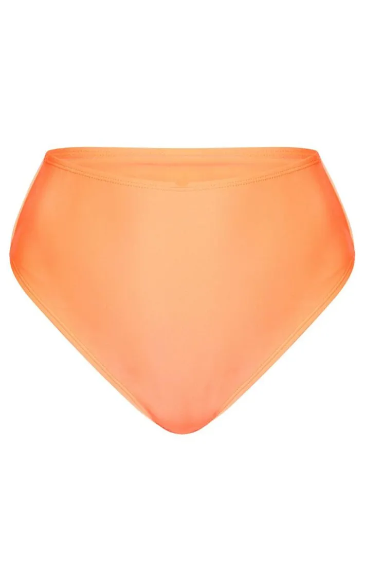 Coral Mix & Match High Waist Bikini Bottoms