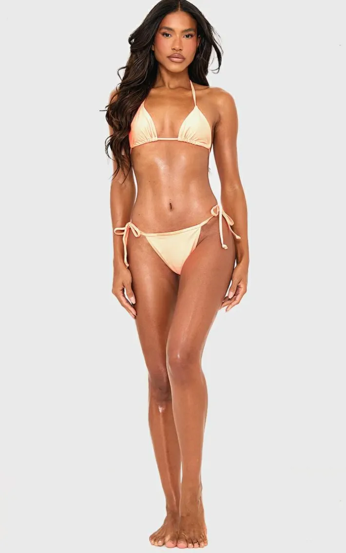Coral Mix & Match Tie Side Bikini Bottom