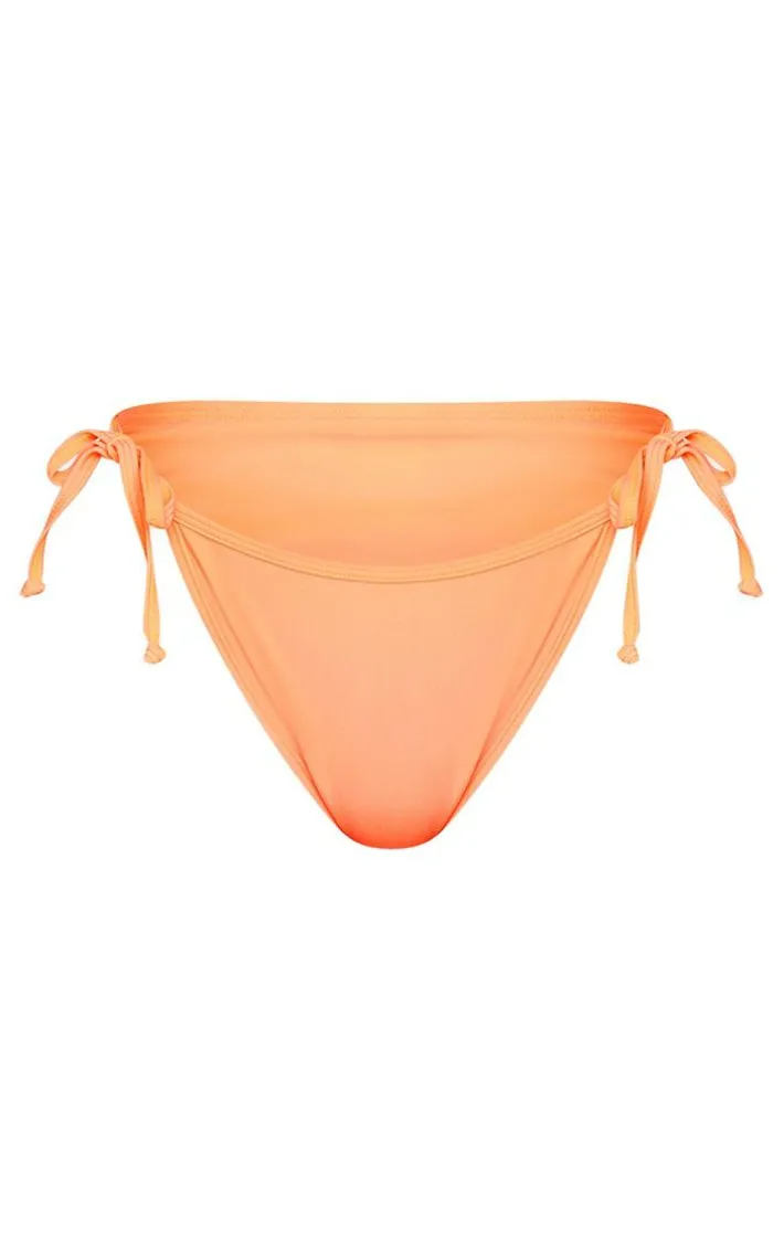 Coral Mix & Match Tie Side Bikini Bottom