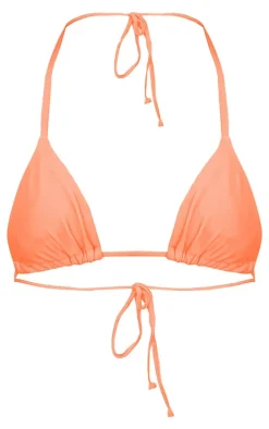 Coral Mix & Match Triangle Bikini Top