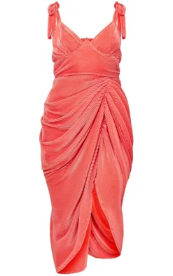 Plisse Underwired Drape Midaxi Dress-PrettyLittleThing Discount