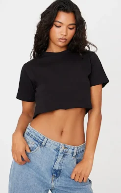 PrettyLittleThing T-Shirts*Cotton Oversized Crop T-Shirt
