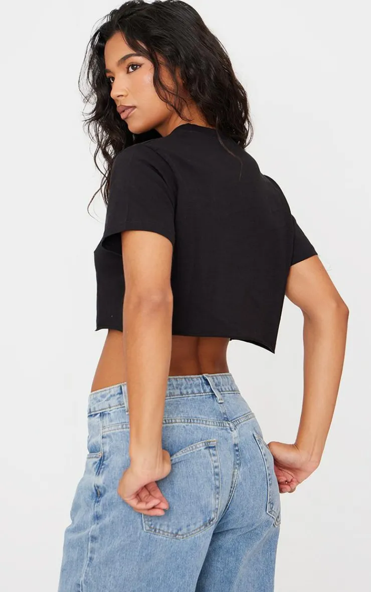 PrettyLittleThing T-Shirts*Cotton Oversized Crop T-Shirt