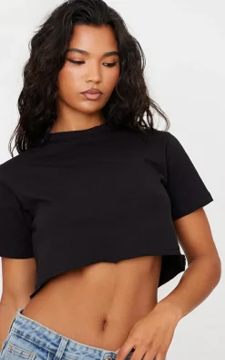 PrettyLittleThing T-Shirts*Cotton Oversized Crop T-Shirt
