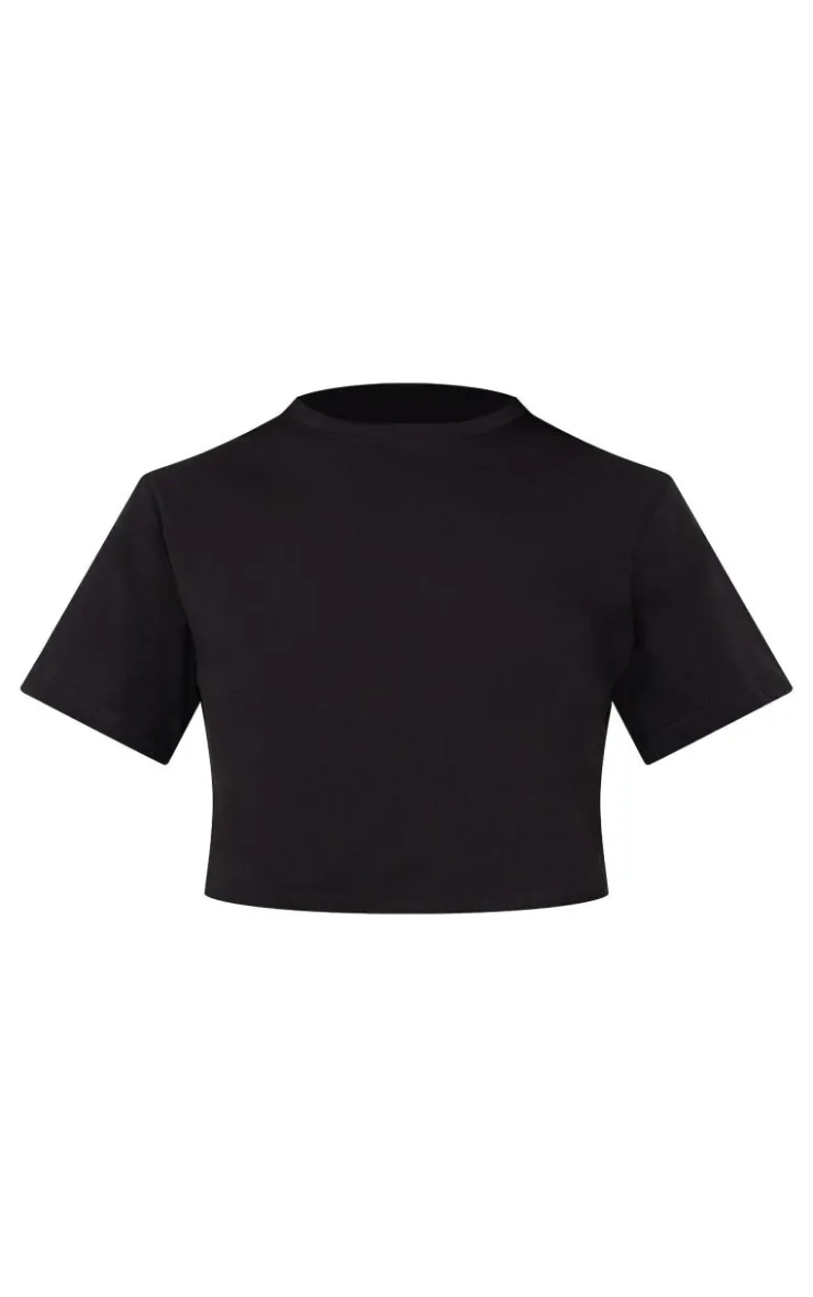 PrettyLittleThing T-Shirts*Cotton Oversized Crop T-Shirt