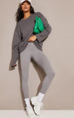 PrettyLittleThing T-Shirts*Cotton Oversized Long Sleeve T-Shirt