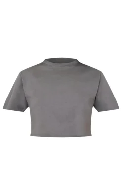 PrettyLittleThing T-Shirts*Cotton Oversized Crop T-Shirt