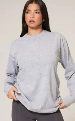 PrettyLittleThing T-Shirts*Cotton Oversized Long Sleeve T-Shirt