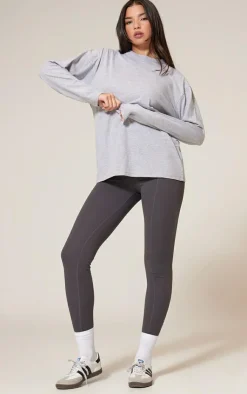 PrettyLittleThing T-Shirts*Cotton Oversized Long Sleeve T-Shirt