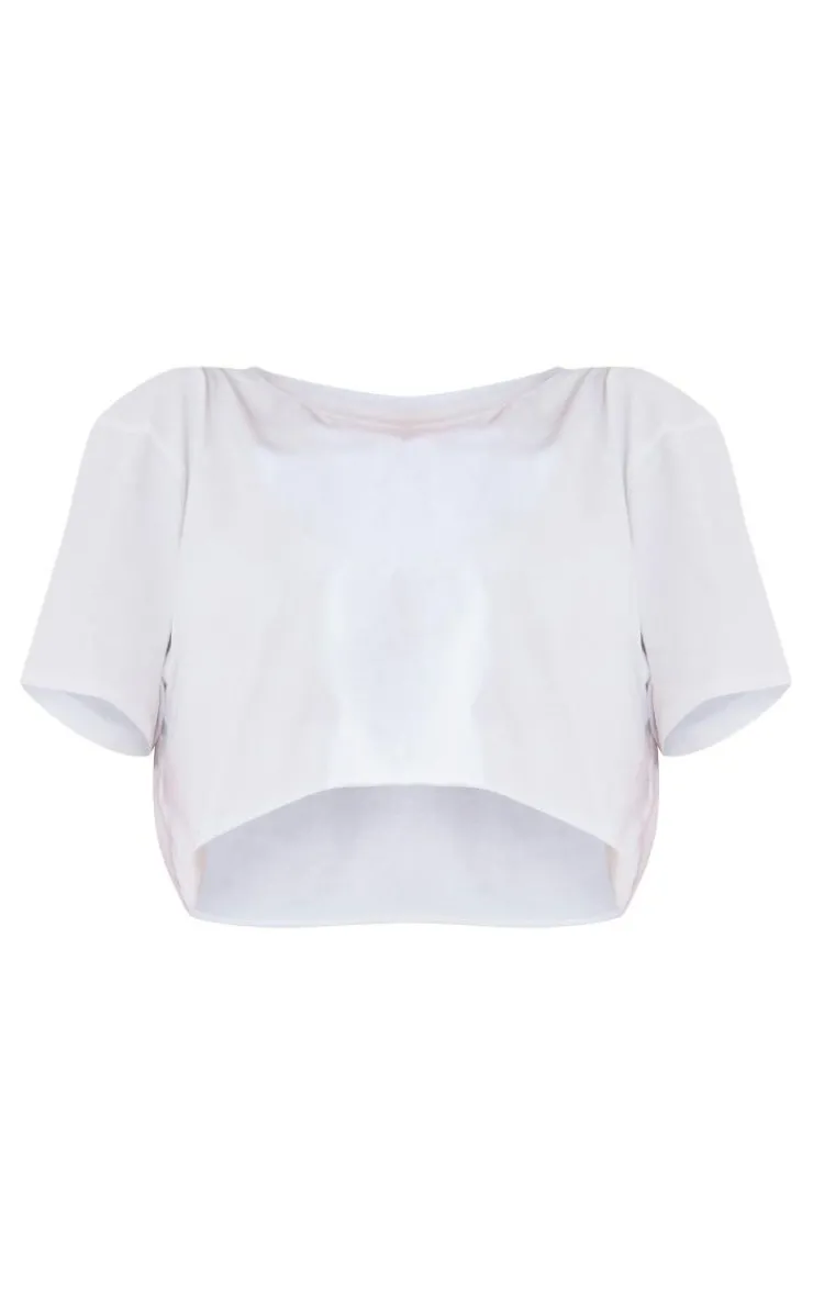 PrettyLittleThing T-Shirts*Cotton Oversized Crop T-Shirt
