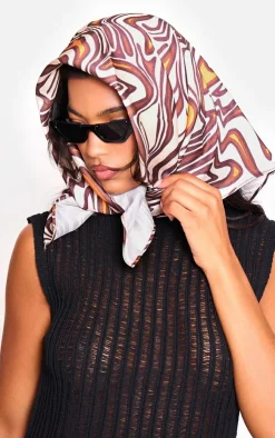 PrettyLittleThing Hair Accessories*Animal Swirl Bandana