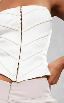 PrettyLittleThing Corsets*Bandage Structured Panelled Hook & Eye Corset