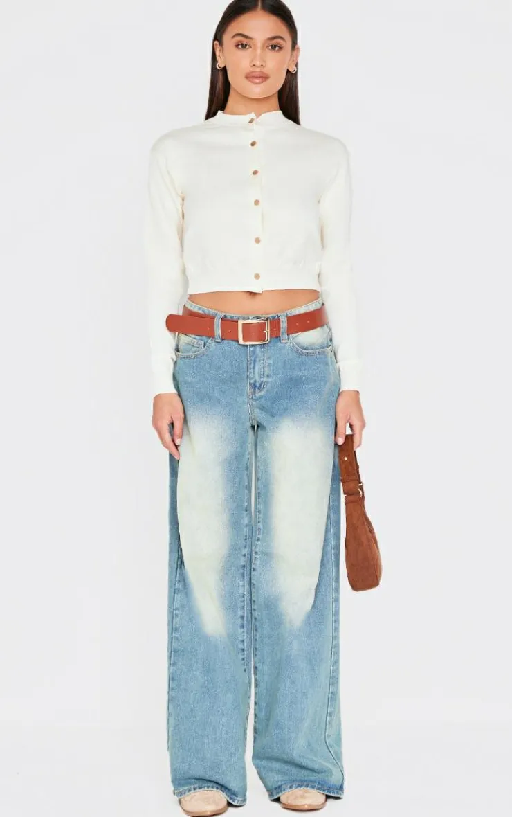 PrettyLittleThing Cardigans*Basic Knit Cropped Cardigan