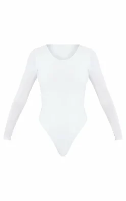 Basic Slinky Long Sleeve Bodysuit-PrettyLittleThing Hot