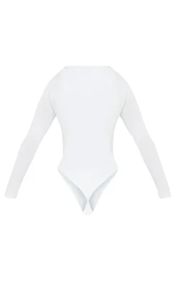 Basic Slinky Long Sleeve Bodysuit-PrettyLittleThing Hot