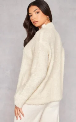 PrettyLittleThing Oversized Sweaters*Bobble Knit Oversized Sweater