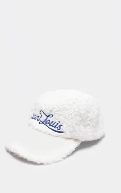 PrettyLittleThing Baseball Caps*Borg Boucle 'Saint Louis' Cap