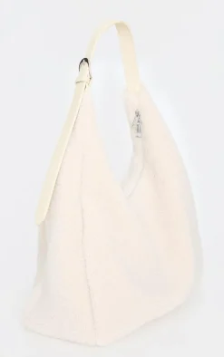 PrettyLittleThing Shoppers*Borg Slouchy Oversized Tote Bag
