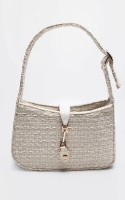 PrettyLittleThing Shoulder Bags*Boucle Clasp Detail Shoulder Bag