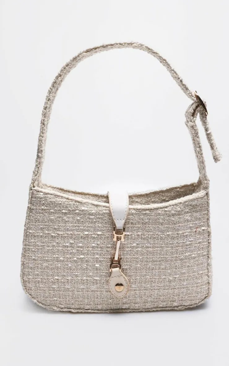 PrettyLittleThing Shoulder Bags*Boucle Clasp Detail Shoulder Bag