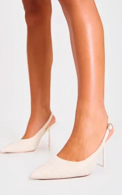 PrettyLittleThing High Heels*Boucle Point Toe High Stiletto Court Heels