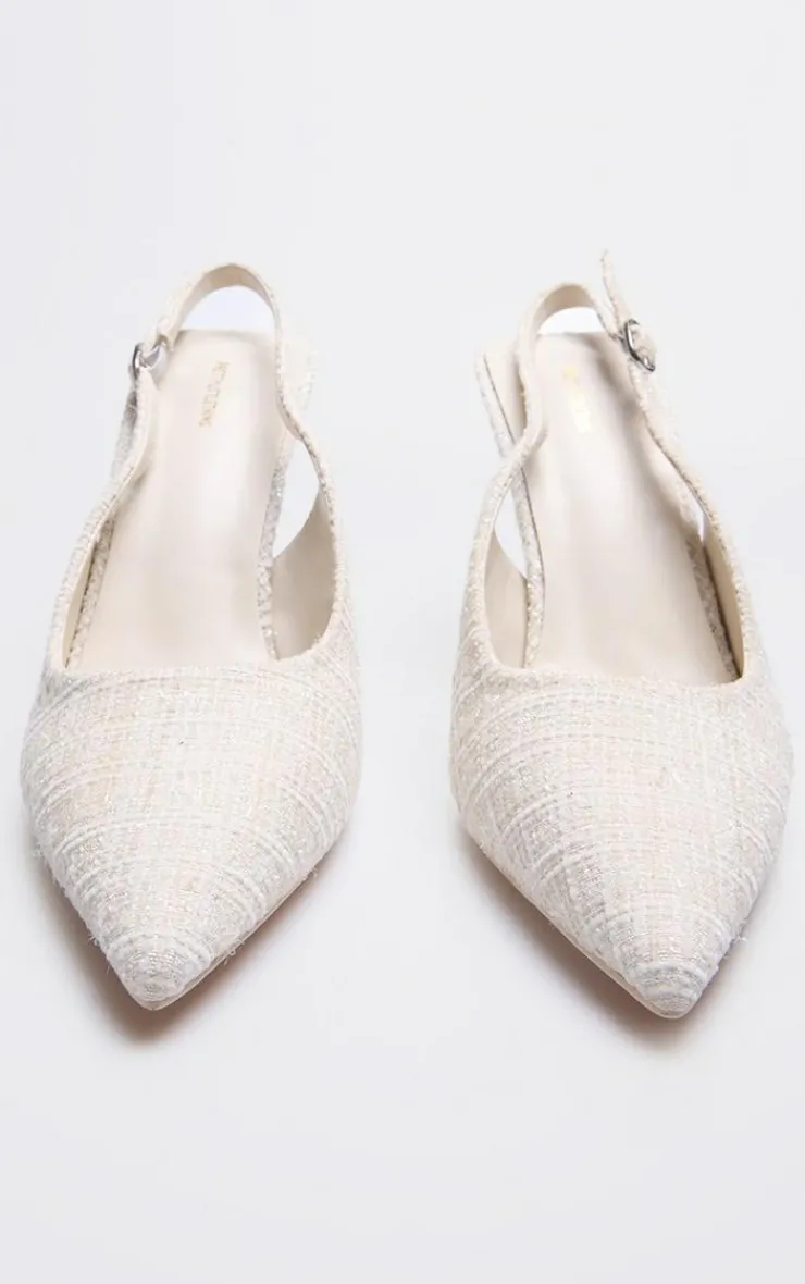 PrettyLittleThing High Heels*Boucle Point Toe High Stiletto Court Heels