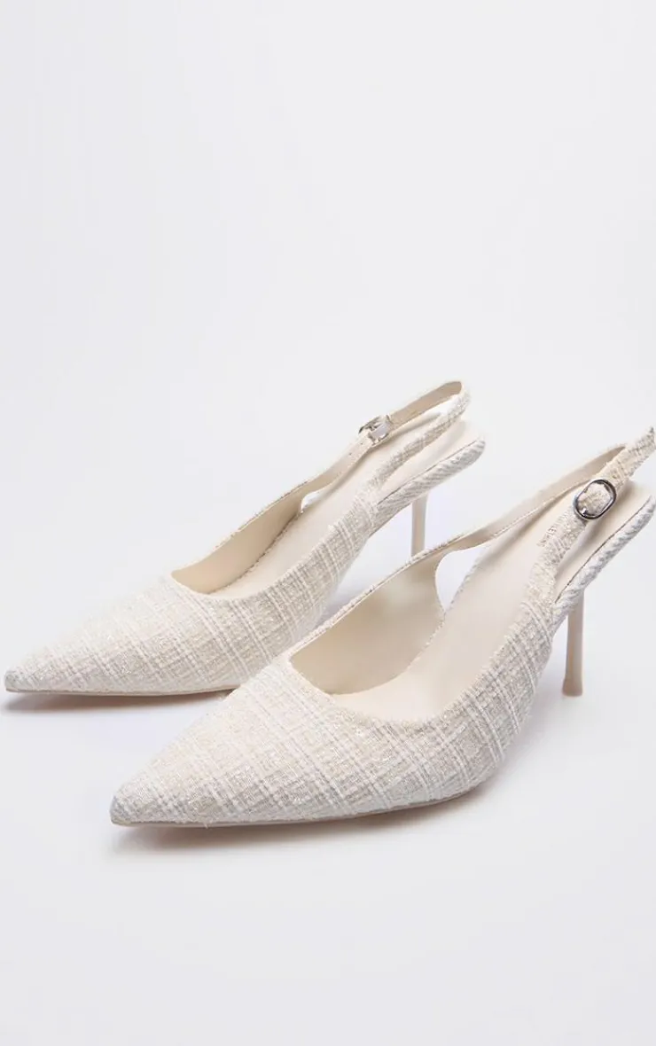 PrettyLittleThing High Heels*Boucle Point Toe High Stiletto Court Heels